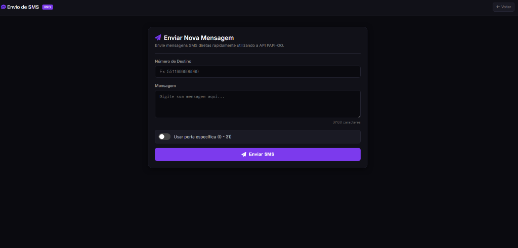 Envio de SMS