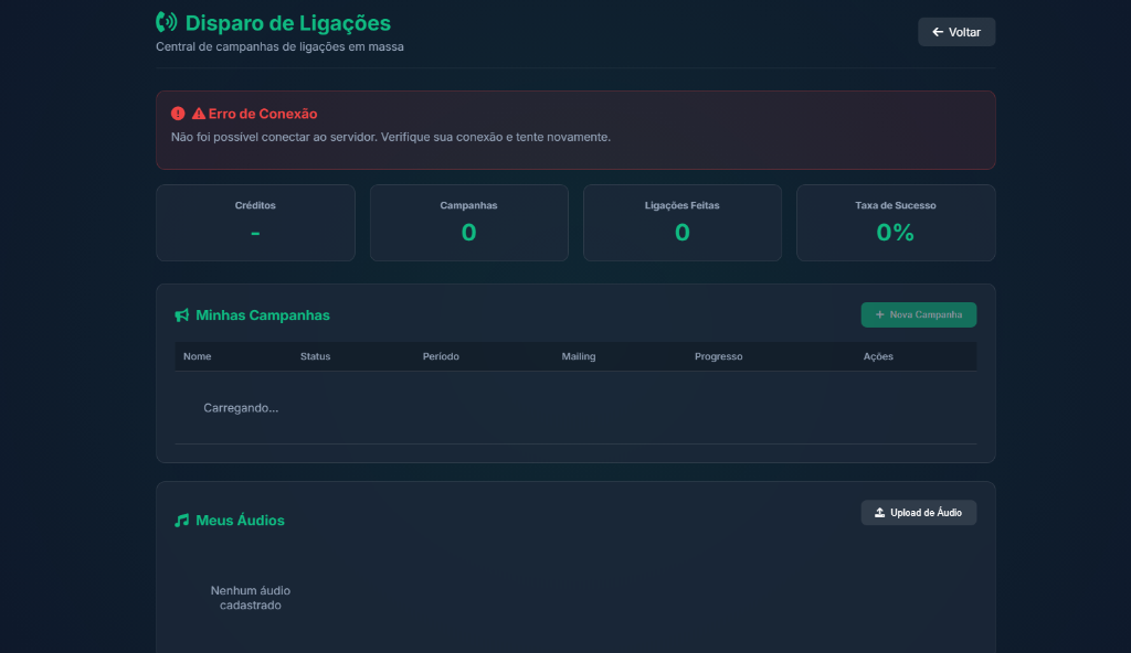 Disparo de Ligações